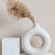 Ceramic Vase with Pampas Grass (Demo)